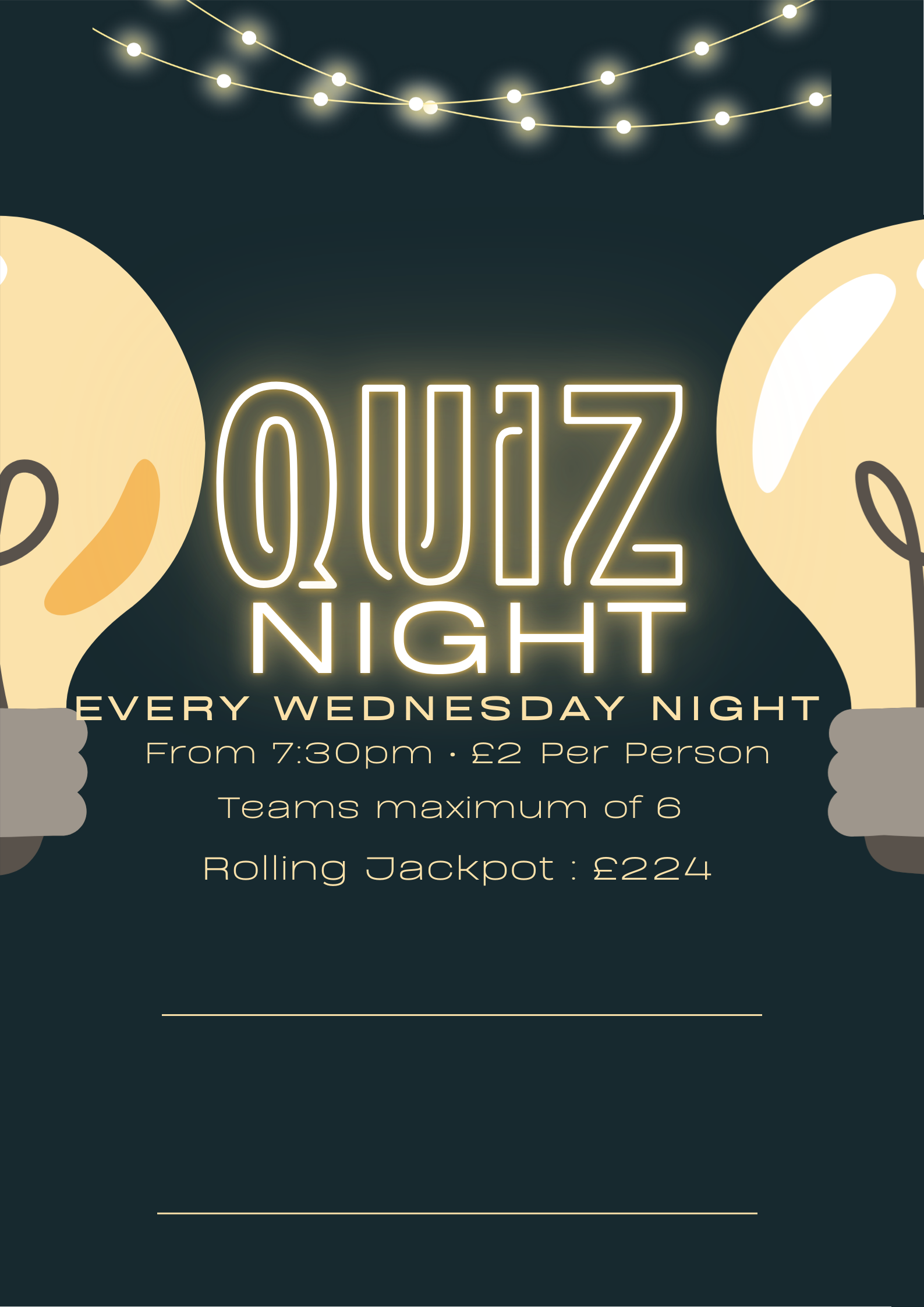 Quiz Night Every Wednesday